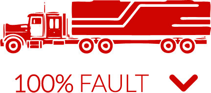 Red Semi-Truck 100% Fault