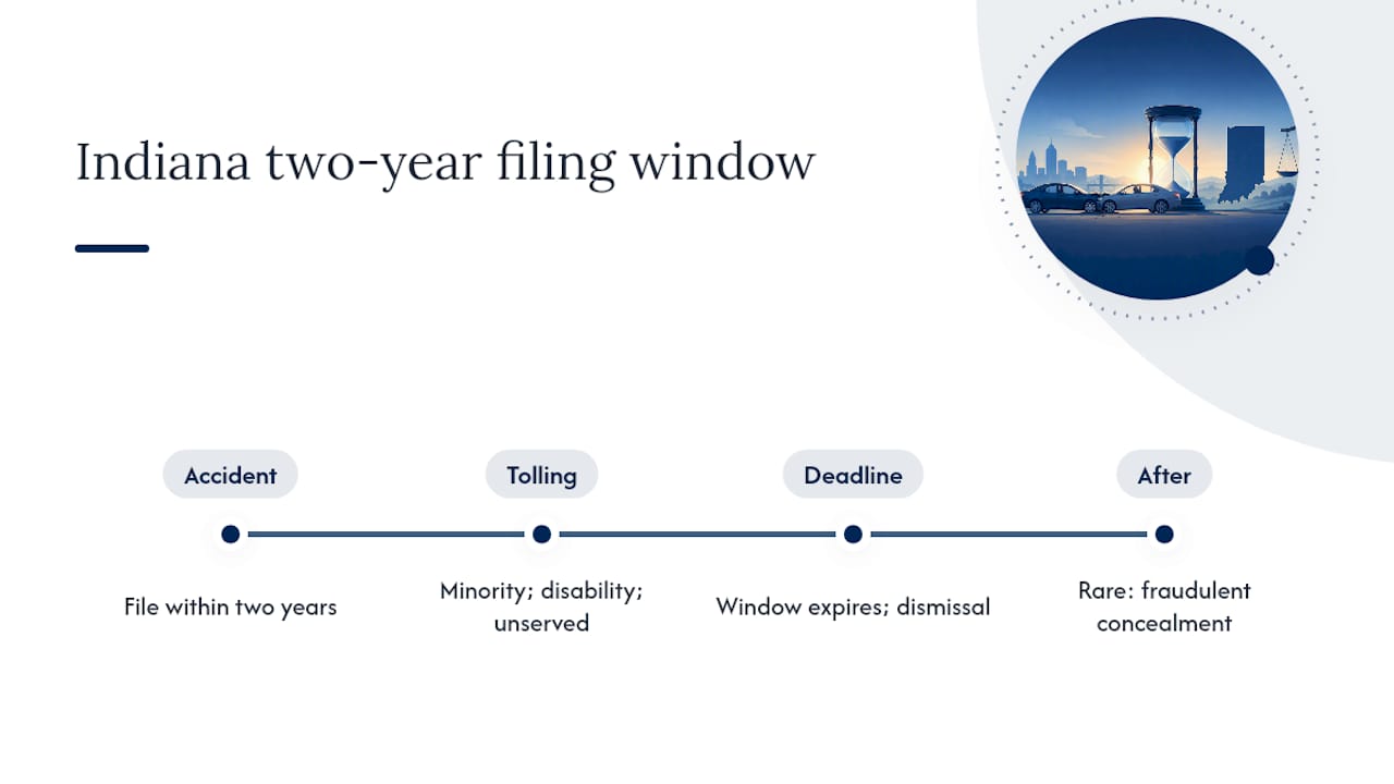 Two-year deadline and narrow tolling exceptions