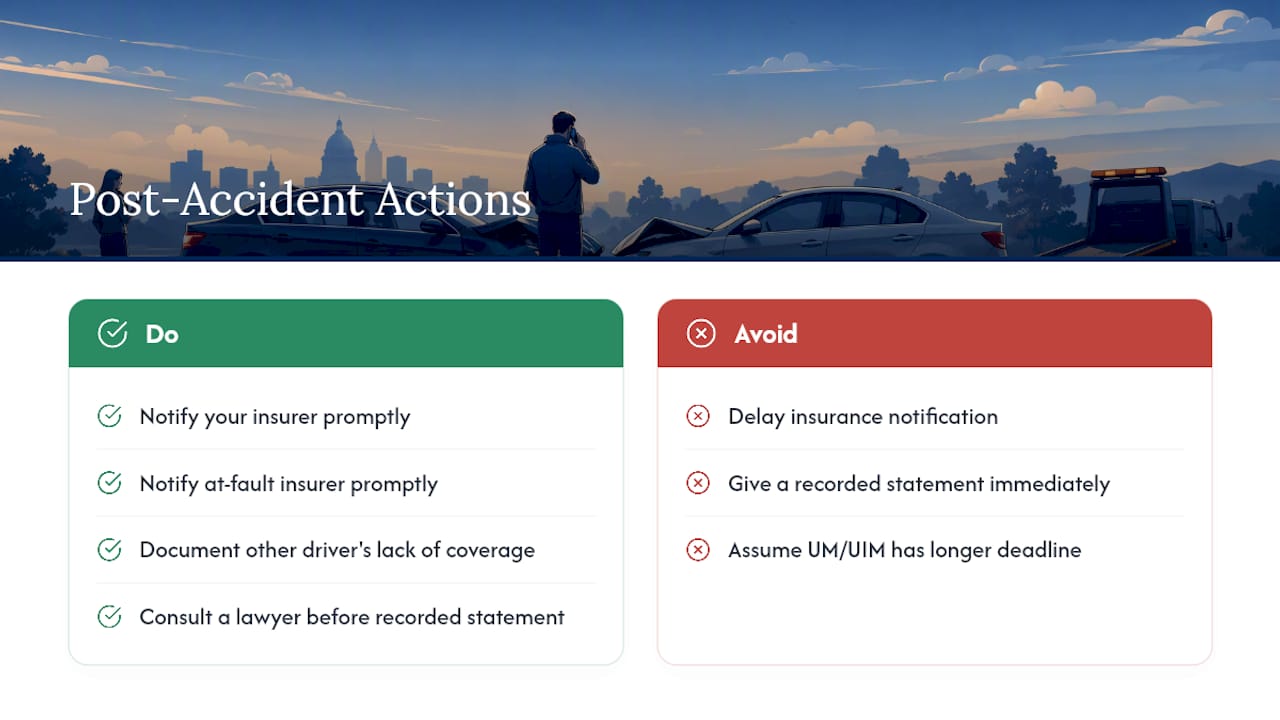 What insurance requirements apply after an Indiana car accident? — overview diagram
