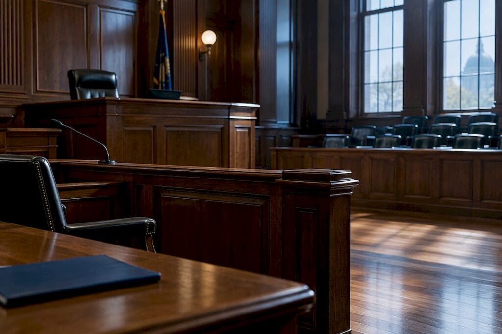 Indiana courtroom prepared for punitive damages case